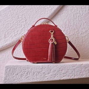 Maje Hatbox bag in red